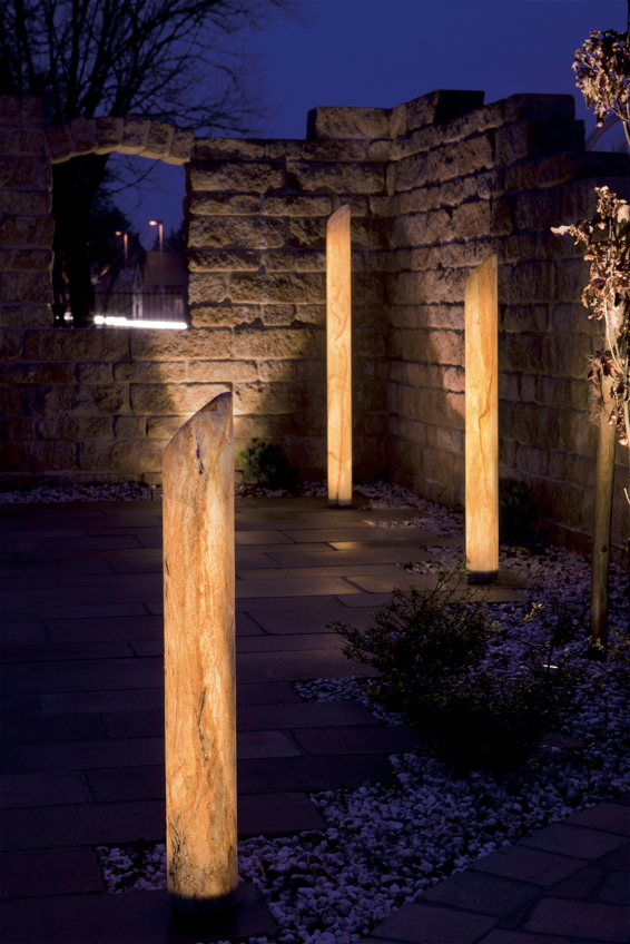 Gartenlampe, Aussenlampe «Sahara Säule» Säulen-Leuchte | Gartenmöbel